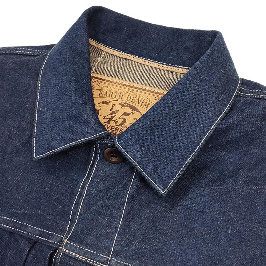 ステュディオダルチザン 45th アースデニムジャケット ダルチザン 15oz. FOX COTTON Gジャン SP-114 新品の画像