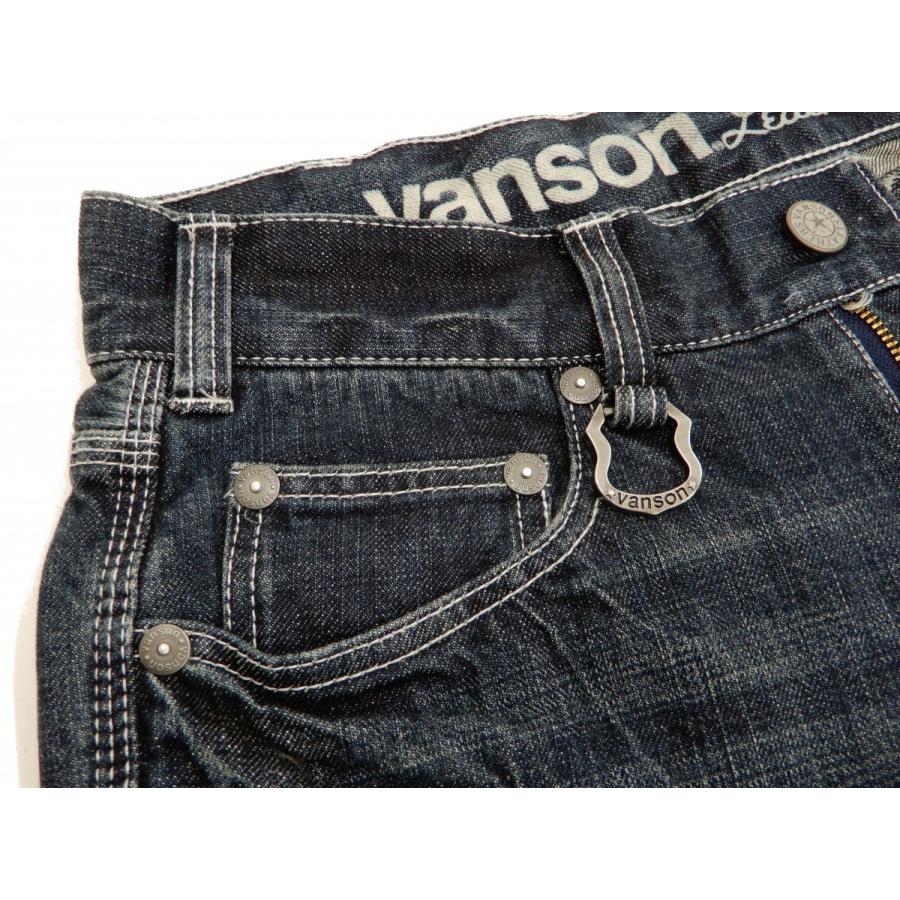 VANSON（バンソン） デニムパンツ フライングスター 刺繍＆PUレザー