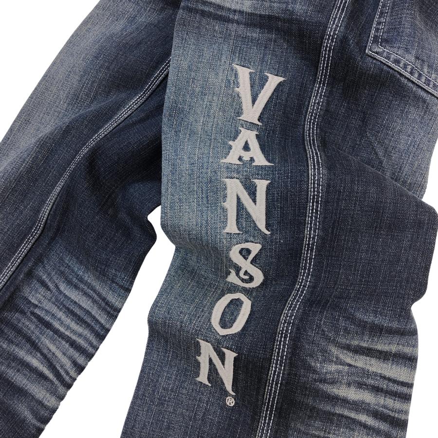 VANSON バンソン デニムパンツ フライングスター 刺繍 ダメージ