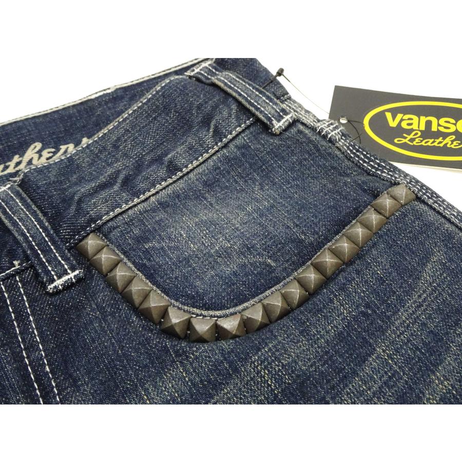 VANSON（バンソン） デニムパンツ フライングスター 刺繍 ロゴプリント