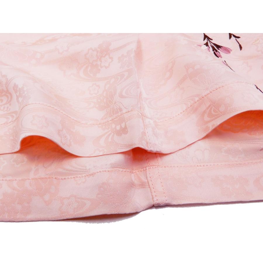 花旅楽団 ジャガードレーヨン オープンシャツ SS-001 桜刺繍 メンズ 和