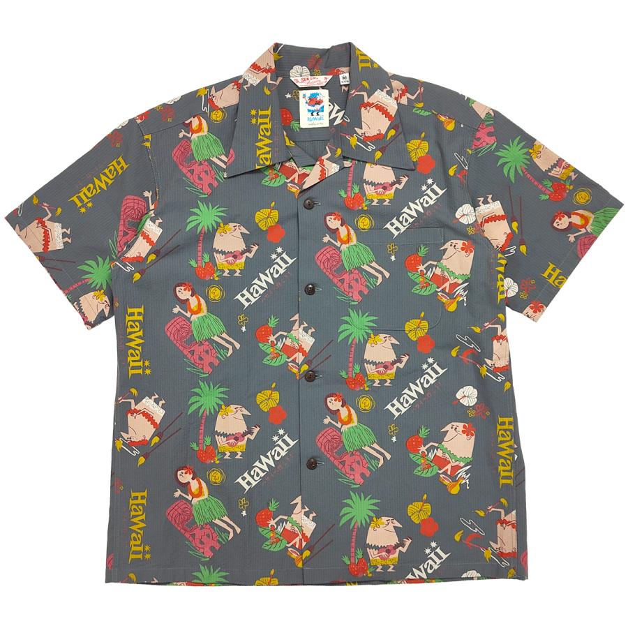 SUN SURF サンサーフ アンクルトリス シアサッカー アロハシャツ TRIP