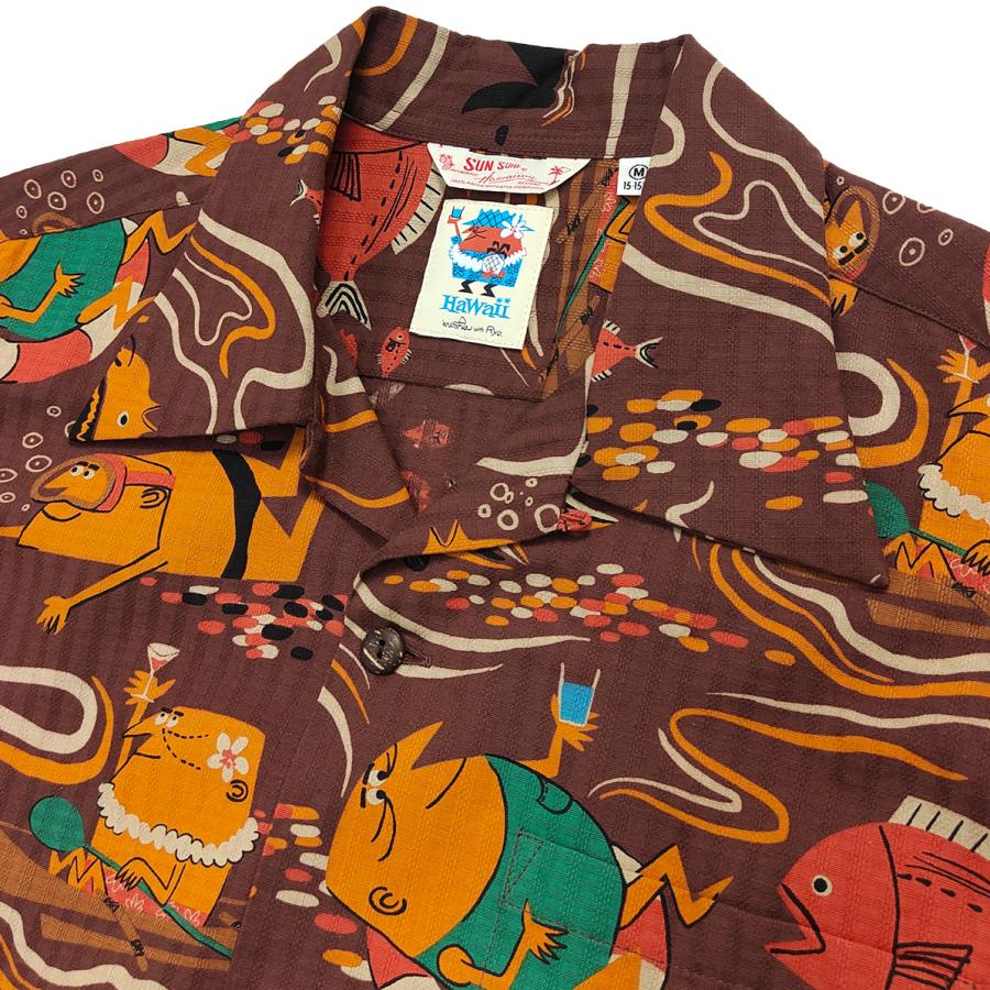 アンクルトリス　アロハシャツ　L SUN SURF サンサーフ アンクルトリス ドビーコットン アロハシャツ