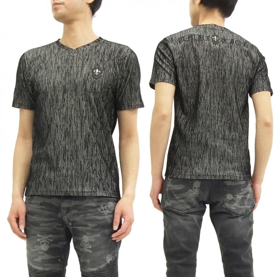 ビーアンビション 楊柳Tシャツ Be Ambition Vネック半袖Tシャツ ロゴ 
