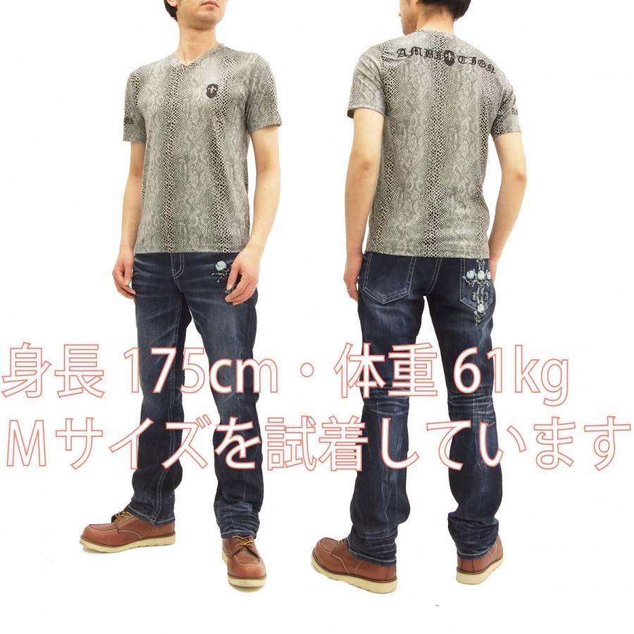 ビーアンビション Tシャツ Be Ambition パイソングラフィック 蛇柄 V