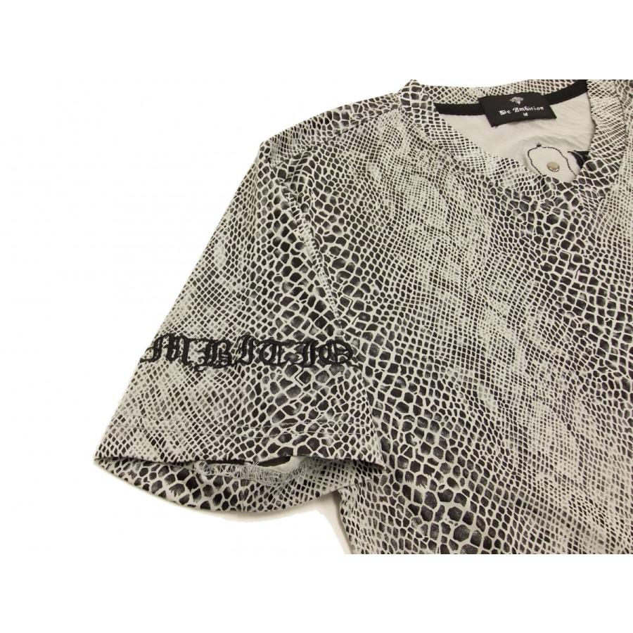 ビーアンビション Tシャツ Be Ambition パイソングラフィック 蛇柄 V