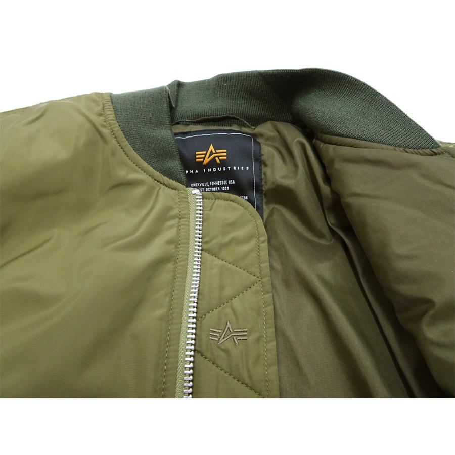 Alpha Industries アルファ ライト MA-1 ALPHA ポリエステル Alpha Industries アルファ ライト MA-1 ALPHA ポリエステル
