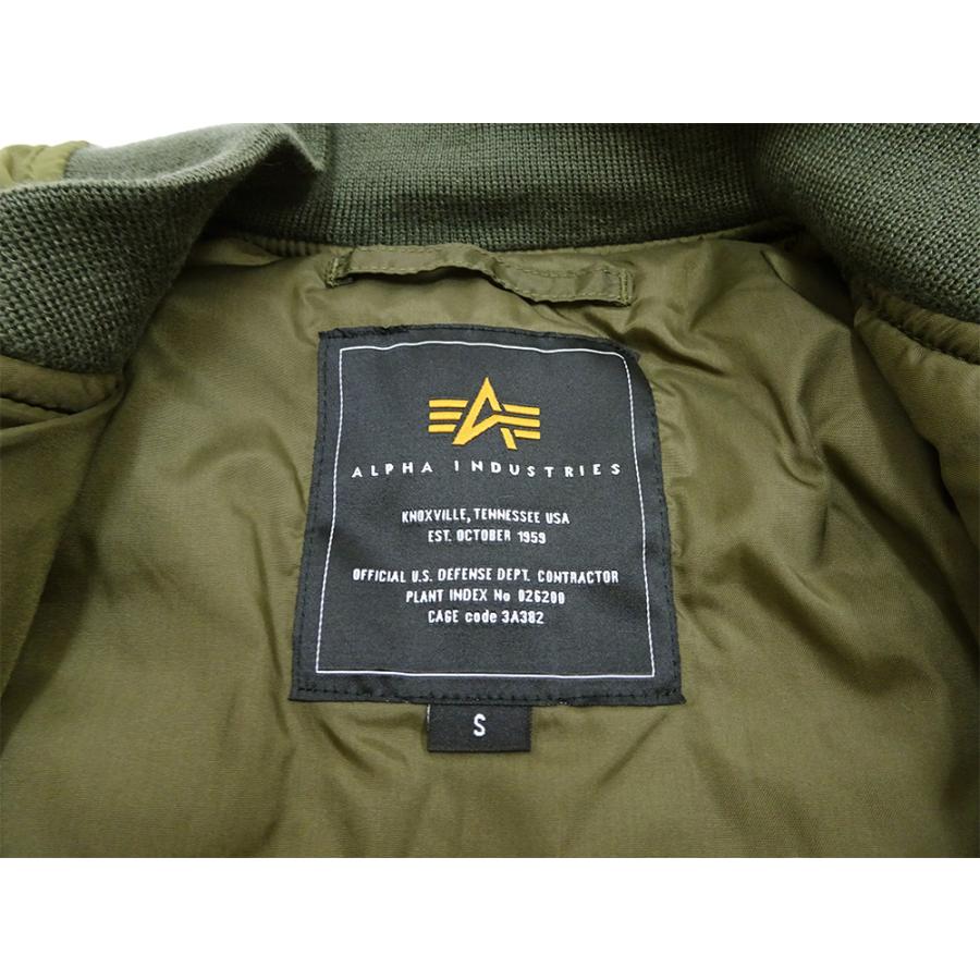 Alpha Industries アルファ ライト MA-1 ALPHA ポリエステル Alpha Industries アルファ ライト MA-1 ALPHA ポリエステル