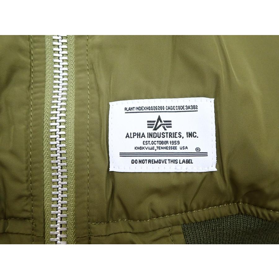 Alpha Industries アルファ ライト MA-1 ALPHA ポリエステル Alpha Industries アルファ ライト MA-1 ALPHA ポリエステル