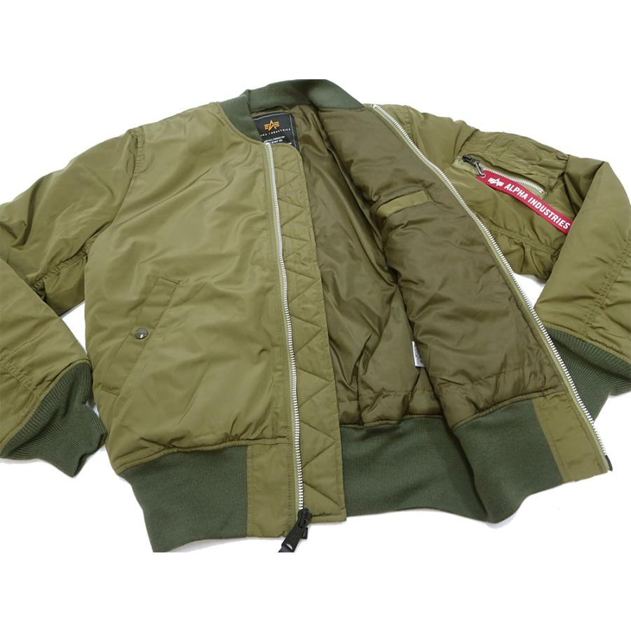 Alpha Industries アルファ ライト MA-1 ALPHA ポリエステル Alpha Industries アルファ ライト MA-1 ALPHA ポリエステル