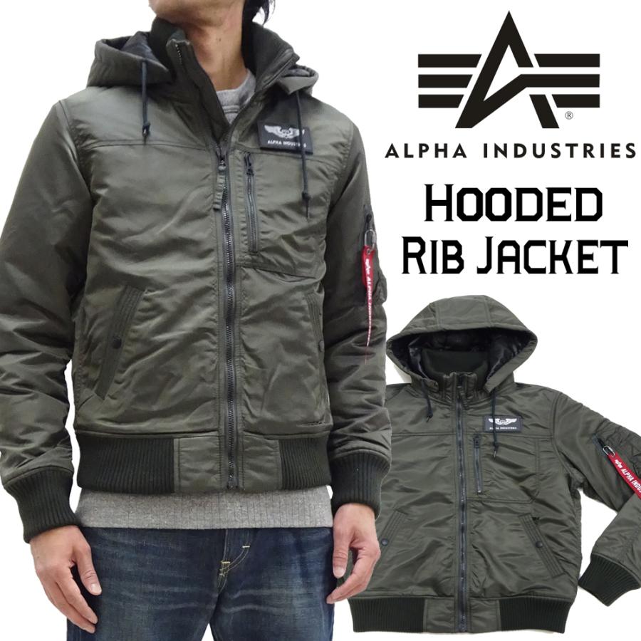 Alpha Industries アルファ フーデッド リブジャケット ALPHA Alpha Industries アルファ フーデッド リブジャケット ALPHA
