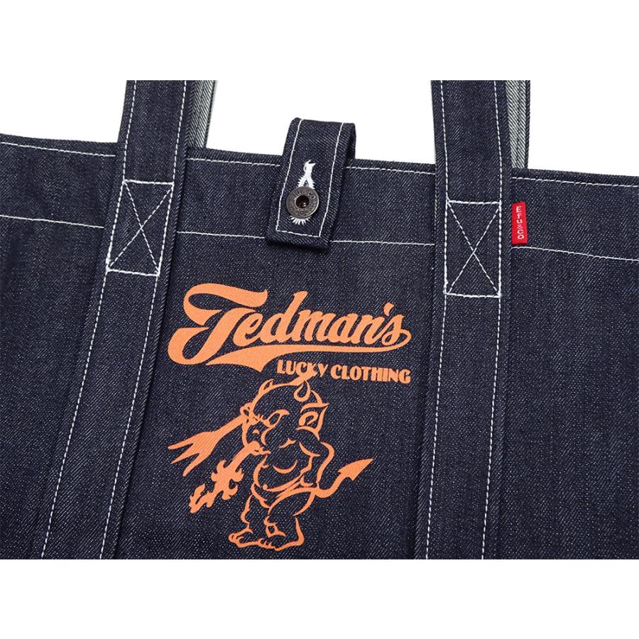 TEDMAN（テッドマン） デニム トートバッグ ショルダーバッグ 赤鬼鞄