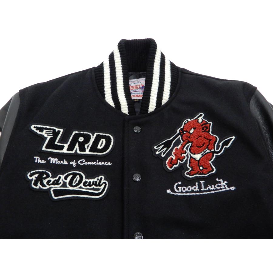 テッドマン スタジャン TEDMAN スタジアムジャケット テッドカンパニー LRD TDJ-22000 黒 新品｜rodeomatubara｜07