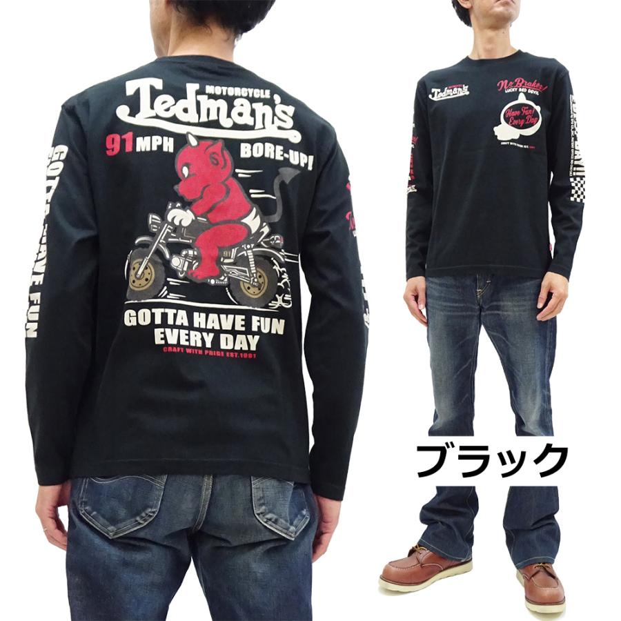 TEDMAN（テッドマン） 長袖Tシャツ ロンT TED'S MOTORCYCLE ミニバイク
