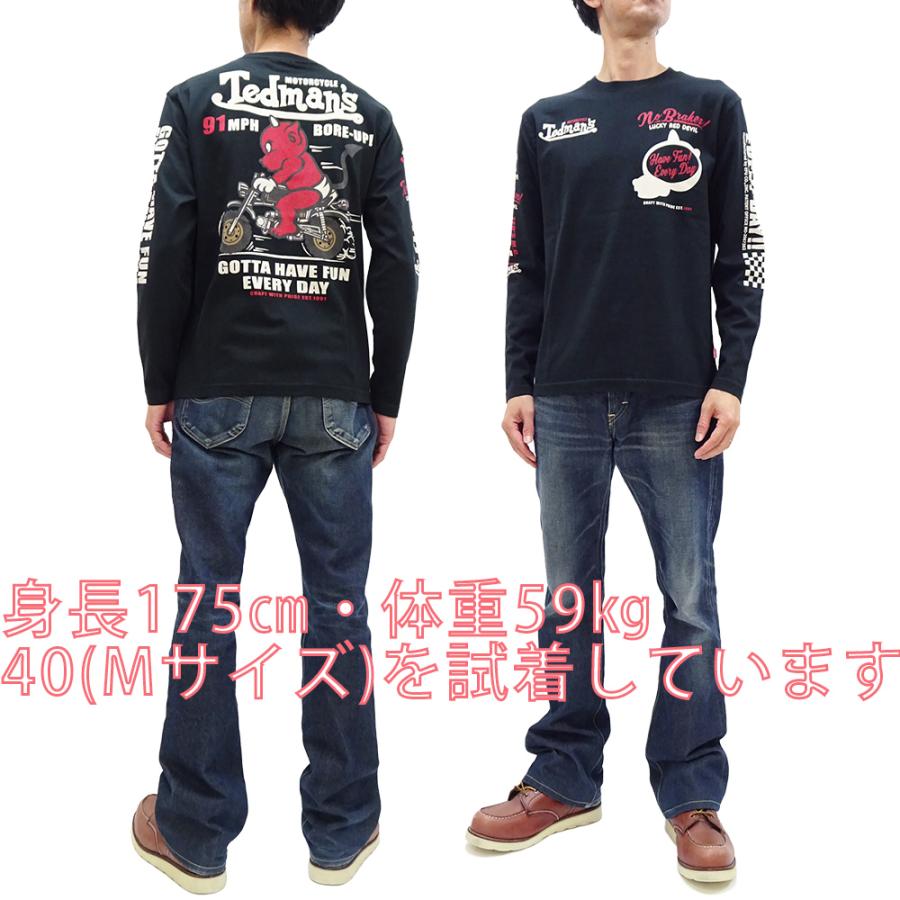 TEDMAN（テッドマン） 長袖Tシャツ ロンT TED'S MOTORCYCLE ミニバイク