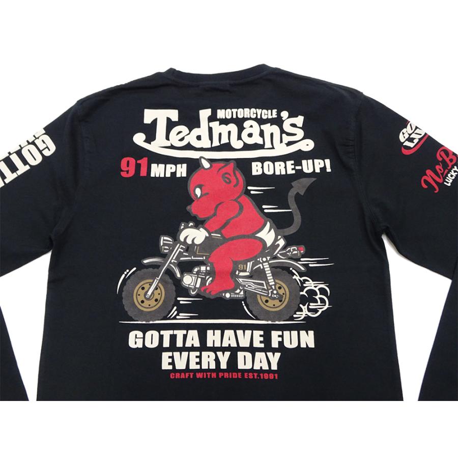 TEDMAN（テッドマン） 長袖Tシャツ ロンT TED'S MOTORCYCLE ミニバイク