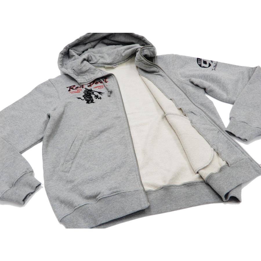 TEDMAN（テッドマン） スウェットパーカー 裏毛 ジップスウェット RED