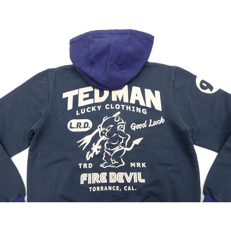 TEDMAN（テッドマン） パーカー 裏毛スウェット フーディ ビッグロゴ