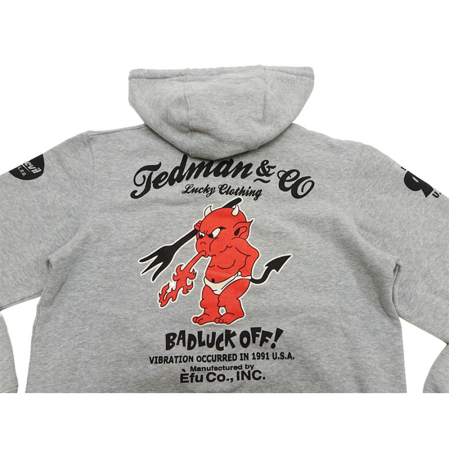 TEDMAN（テッドマン） スウェットパーカー ジップアップ 裏起毛 