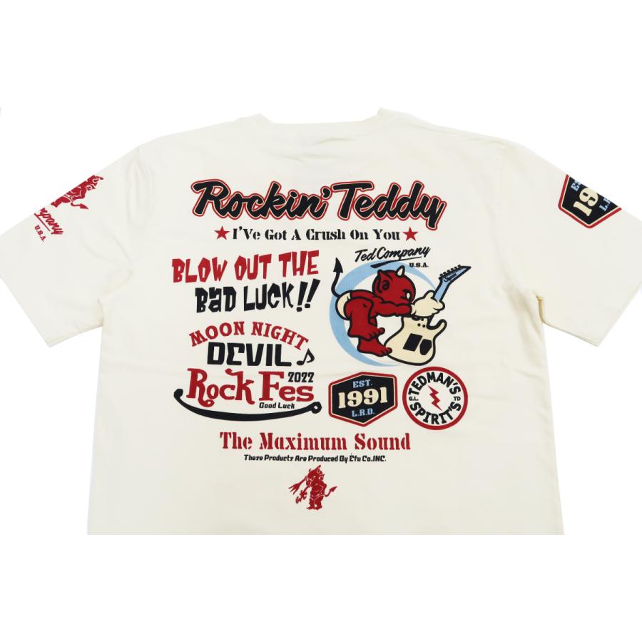 テッドマン 半袖Tシャツ TEDMAN Tシャツ ROCKIN' TEDDY エフ商会 TDSS-551 オフ白 新品｜rodeomatubara｜07