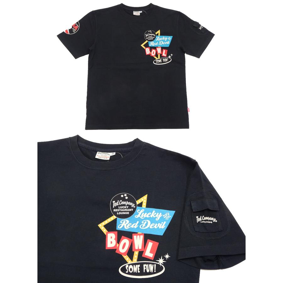 テッドマン 半袖Tシャツ TEDMAN Tシャツ T.B.A. ボウリング ラッキーボール エフ商会 TDSS-553 新品｜rodeomatubara｜04