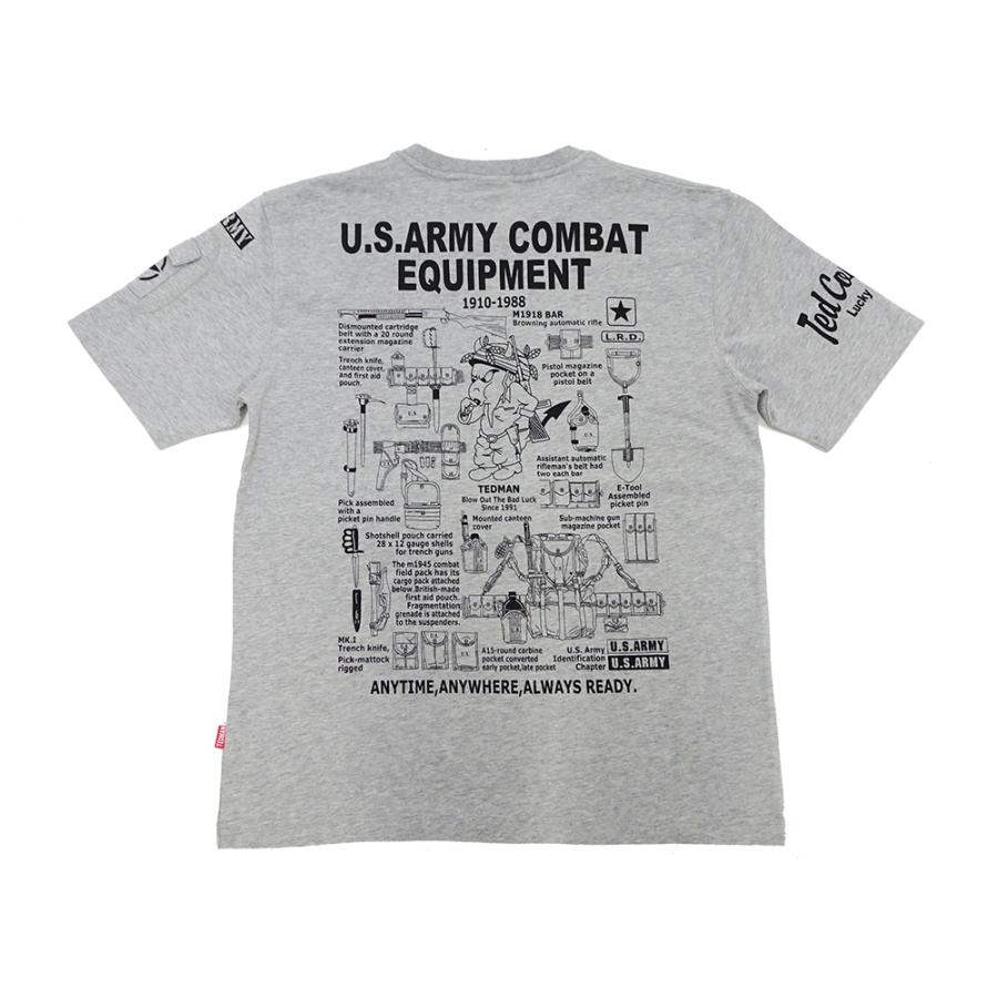 TEDMAN（テッドマン） 半袖Tシャツ TEDMAN U.S.ARMY ミリタリーTシャツ