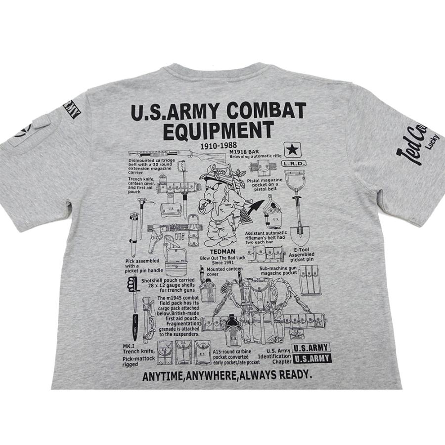TEDMAN（テッドマン） 半袖Tシャツ TEDMAN U.S.ARMY ミリタリーTシャツ