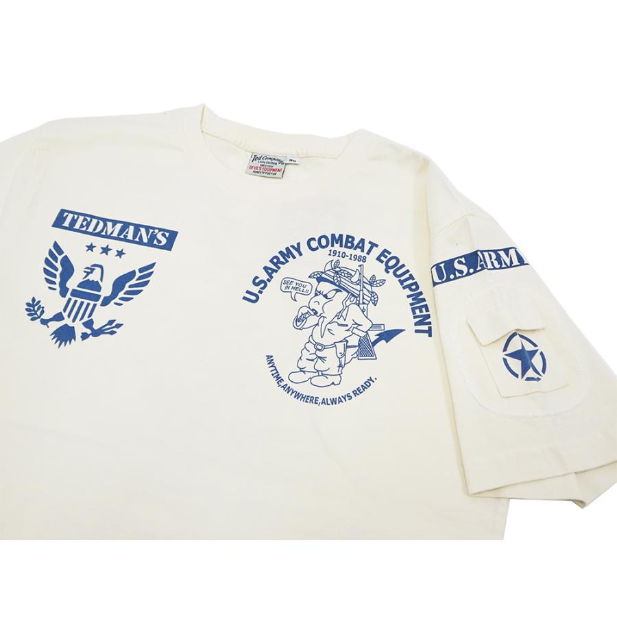 TEDMAN（テッドマン） 半袖Tシャツ TEDMAN U.S.ARMY ミリタリーTシャツ
