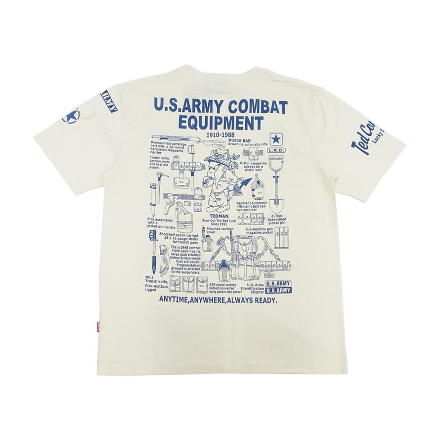 TEDMAN（テッドマン） 半袖Tシャツ TEDMAN U.S.ARMY ミリタリーTシャツ