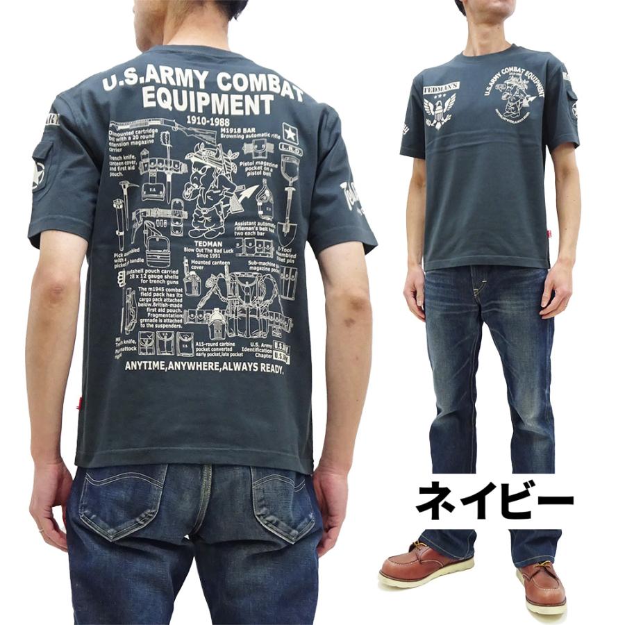 TEDMAN（テッドマン） 半袖Tシャツ TEDMAN U.S.ARMY ミリタリーTシャツ