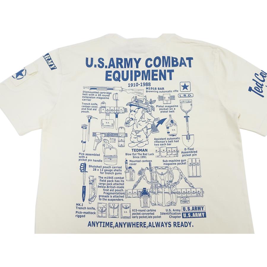 TEDMAN（テッドマン） 半袖Tシャツ TEDMAN U.S.ARMY ミリタリーTシャツ
