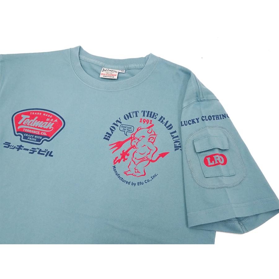 TEDMAN（テッドマン） Tシャツ 半袖Tシャツ RED DEVIL ロゴデザイン T