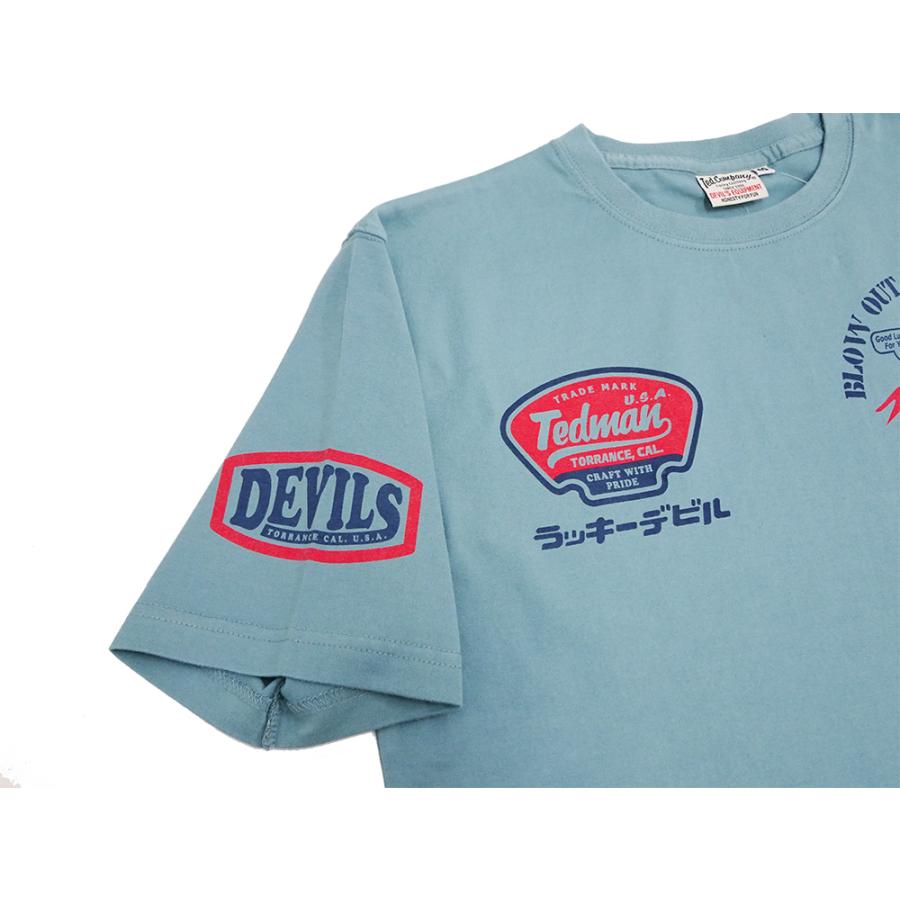 テッドマン Tシャツ TEDMAN 半袖Tシャツ RED DEVIL ロゴデザイン Tシャツ エフ商会 TDSS-566 新品｜rodeomatubara｜12