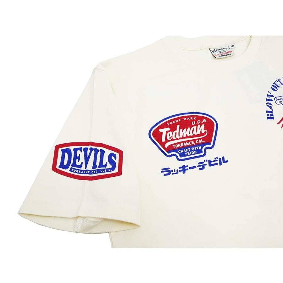 TEDMAN（テッドマン） Tシャツ 半袖Tシャツ RED DEVIL ロゴデザイン T