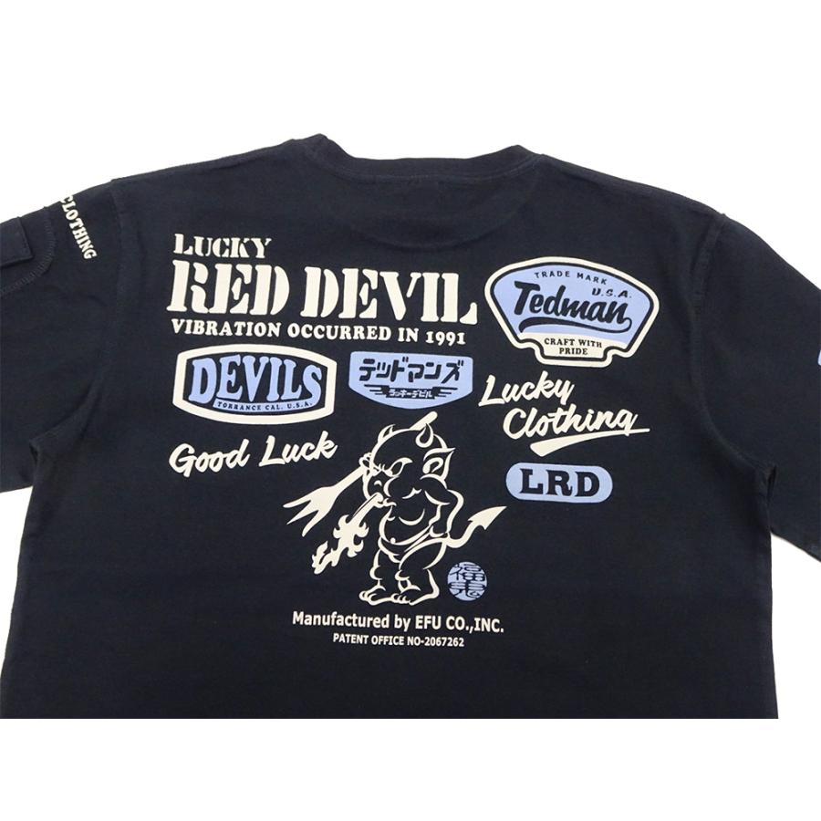 TEDMAN（テッドマン） Tシャツ 半袖Tシャツ RED DEVIL ロゴデザイン T