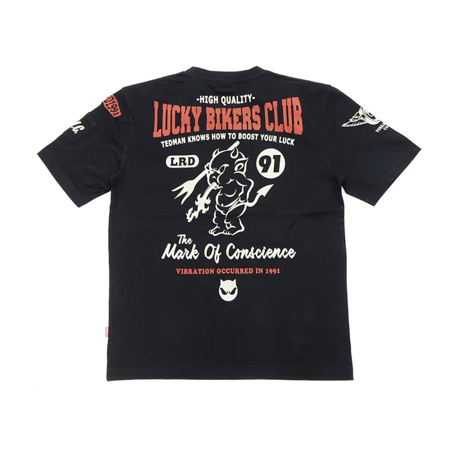 【バイカー】Tedman's Lucky Devil's Academy TEDMAN（テッドマン） 半袖Tシャツ ラッキー・バイカー・クラブ