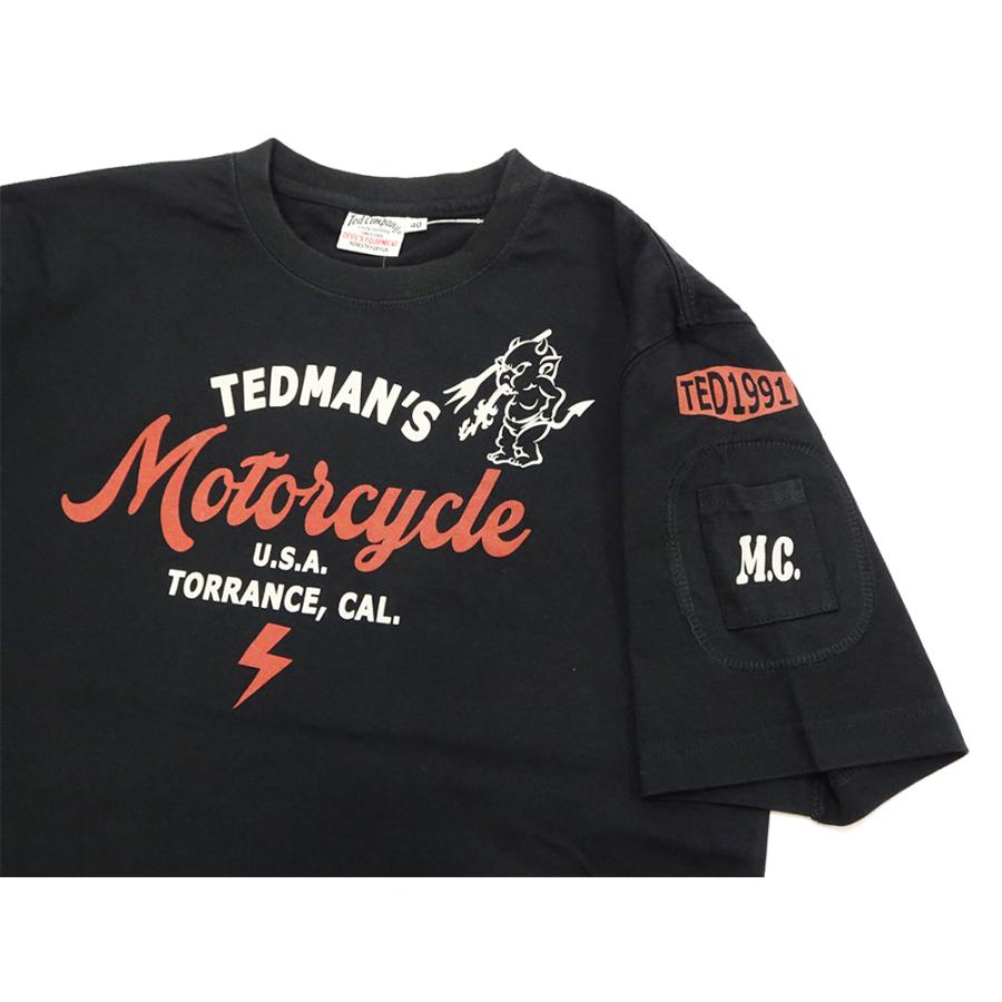 【バイカー】Tedman's Lucky Devil's Academy TEDMAN（テッドマン） 半袖Tシャツ ラッキー・バイカー・クラブ