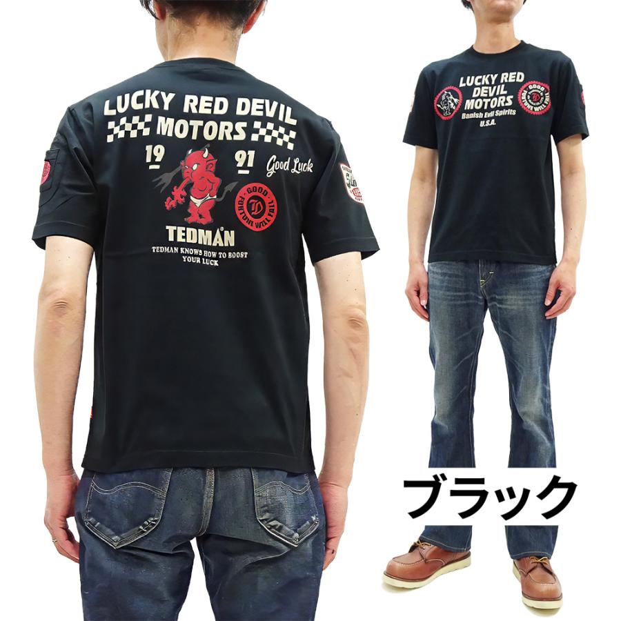TEDMAN（テッドマン） 半袖Tシャツ ラッキーレッドデビル モータース T