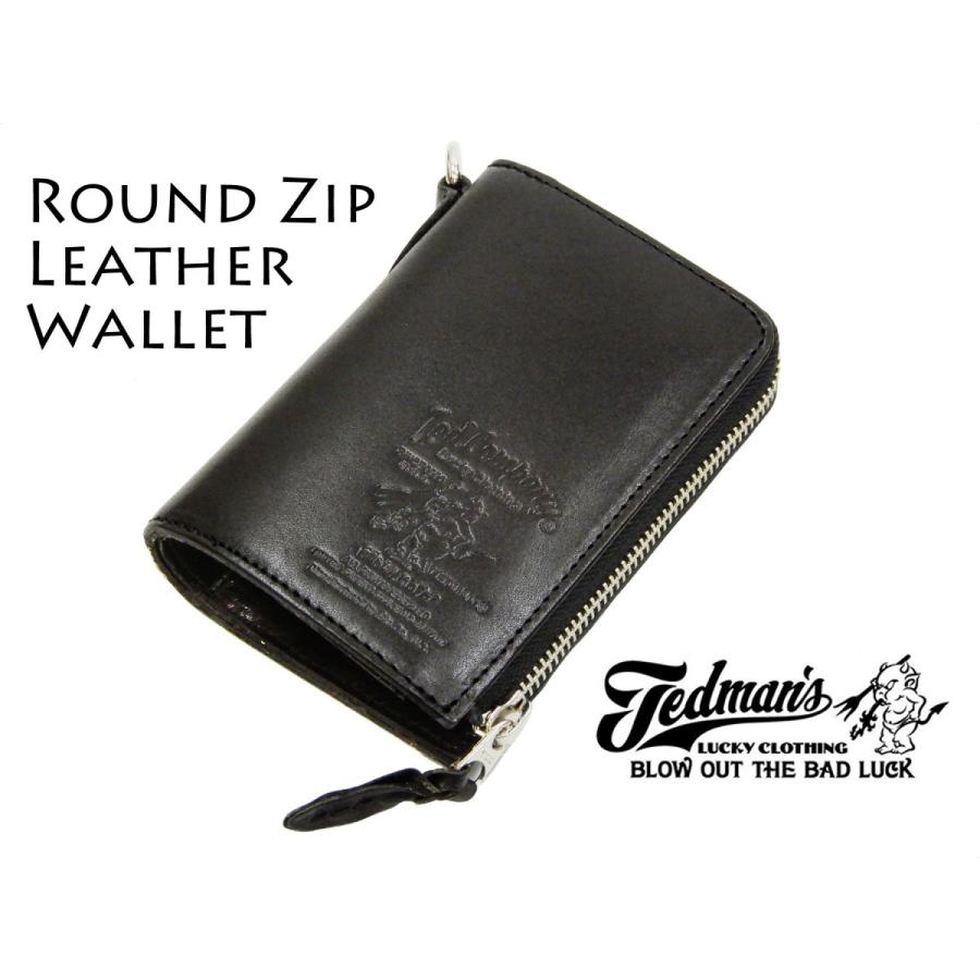 TEDMAN（テッドマン） レザーウォレット TDW-260 L字 ラウンドジップ