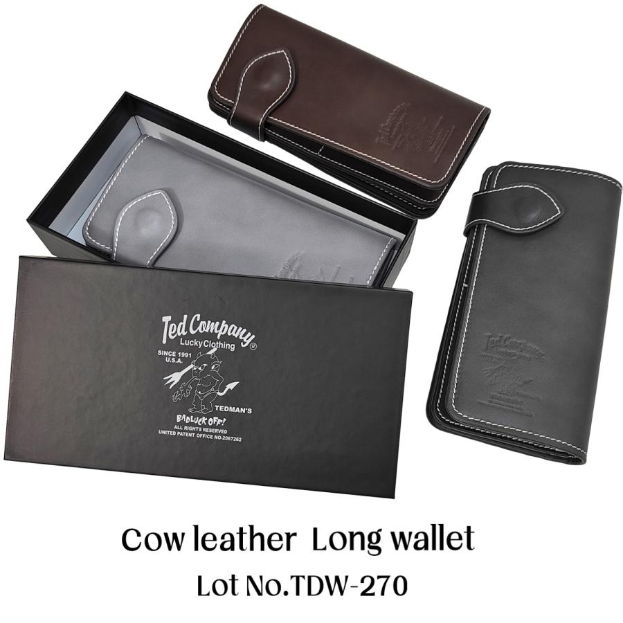 TEDMAN（テッドマン） カウレザー ロングウォレット TDW-270 TEDMAN