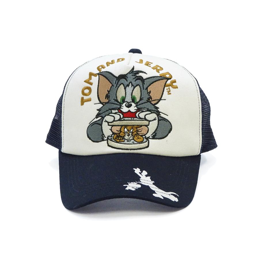 VANSON（バンソン） TOM & JERRY メッシュキャップ NEVERMIND トム