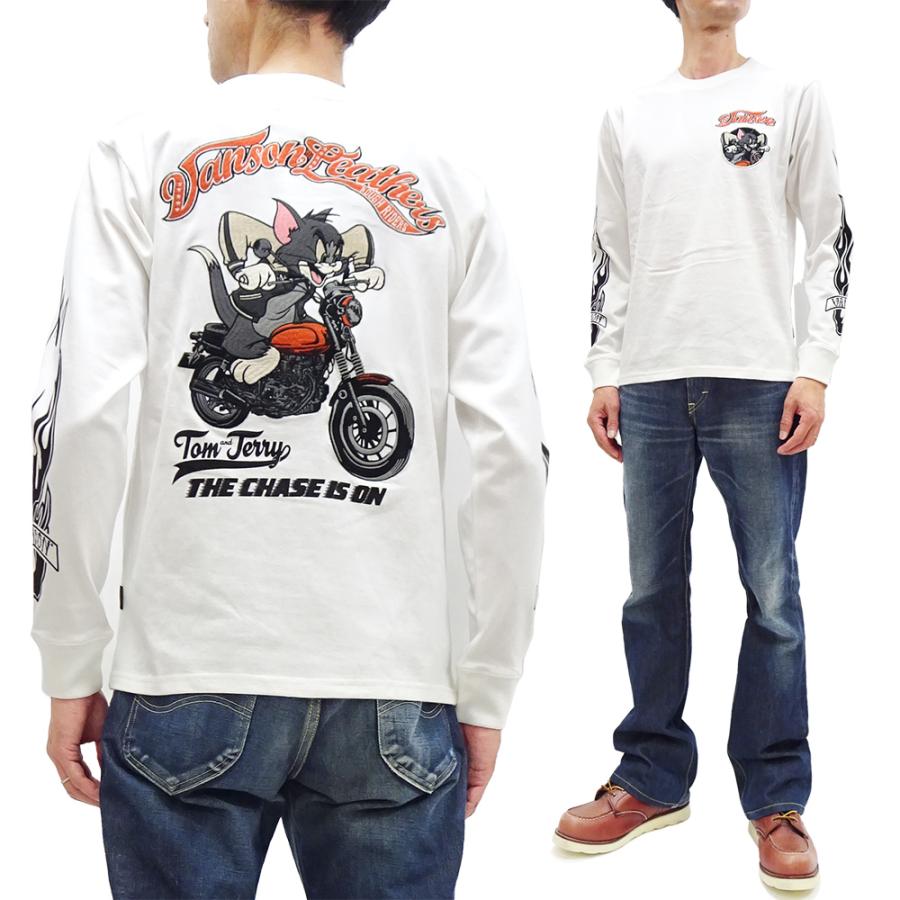 VANSON（バンソン） トム & ジェリー 長袖Tシャツ ロンT トムジェリ