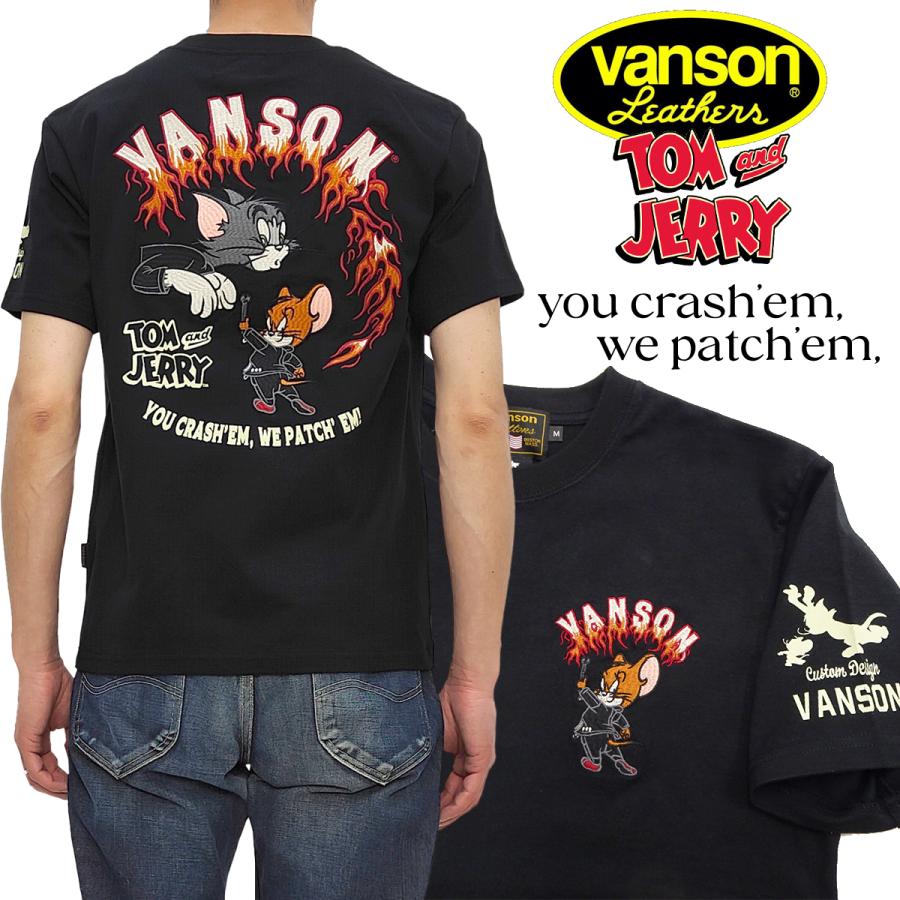 VANSON（バンソン） トム & ジェリー 半袖Tシャツ カスタムデザイン