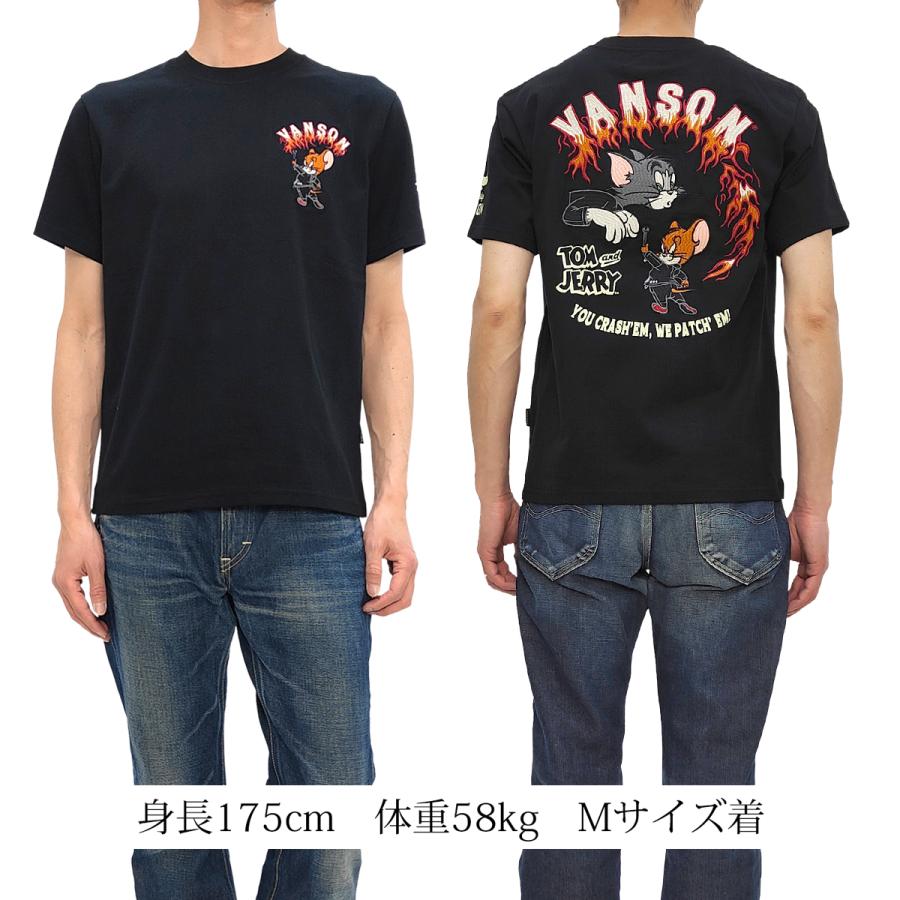 VANSON（バンソン） トム & ジェリー 半袖Tシャツ カスタムデザイン