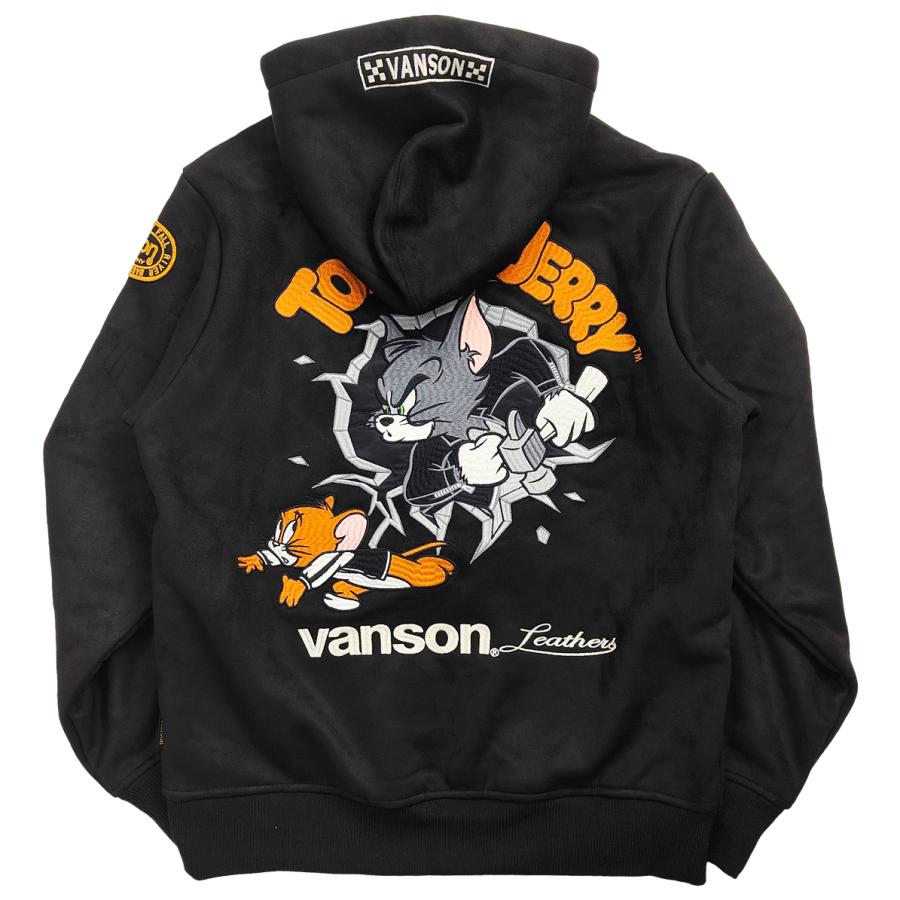 VANSON（バンソン） トム&ジェリー 裏ボア モイストスウェード ジップ 