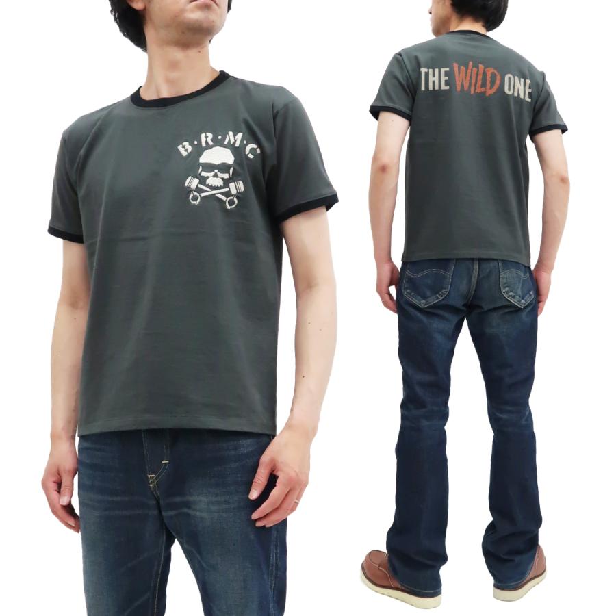 トイズマッコイ WILD ONE 半袖Tシャツ TOYS McCOY ジョニー リンガーTシャツ B.R.M.C 米綿空紡糸 TMC2213 ブラック 新品｜rodeomatubara｜02