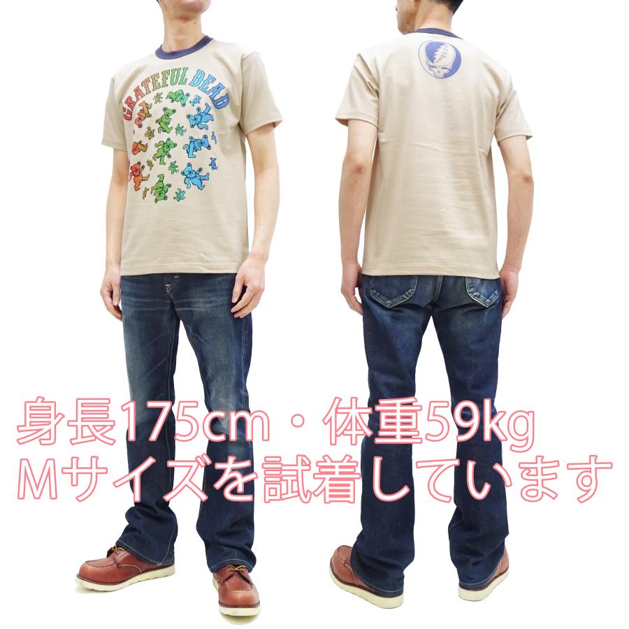 トイズマッコイ 半袖Tシャツ Toys McCoy グレイトフルデッド DANCING BEAR Tシャツ TMC2314 ベージュ 新品｜rodeomatubara｜03