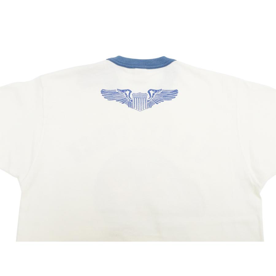 トイズマッコイ スヌーピー Tシャツ Toys McCoy U.S.AIR FORCE WING & STAR 半袖Tシャツ TMC2424 オフホワイト 新品｜rodeomatubara｜08