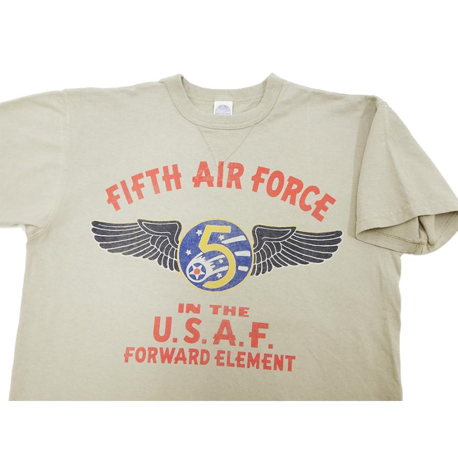 トイズマッコイ ミリタリーTシャツ Toys McCoy FIFTH AIR FORCE 第5航空軍 半袖Tシャツ TMC2428 サンド 新品｜rodeomatubara｜05