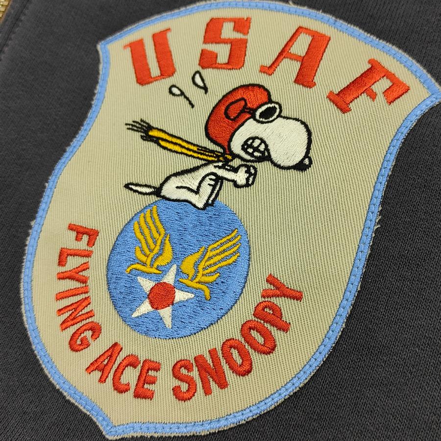 トイズマッコイ C-2 スウェット TOYS McCOY スヌーピー USAF FLYING ACE SNOOPY ジップスウェット TMC2551 新品の画像